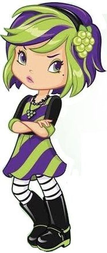 Sour Grapes (Young Girl) | Strawberry Shortcake Wiki | Fandom Sour Grapes Strawberry Shortcake, Mock Strawberry, Berry Bitty Adventures, Raspberry Torte, Lavender Hair Colors, Strawberry Shortcake Characters, Sour Grapes, Evil Villains, Tv Tropes