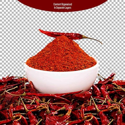 Red Chilli Powder, Shop Poster, Good Morning Flowers Pictures, White Bowl, Food Logo, Banner Background Images, Graphic Design Lessons, Banner Background, Red Chilli