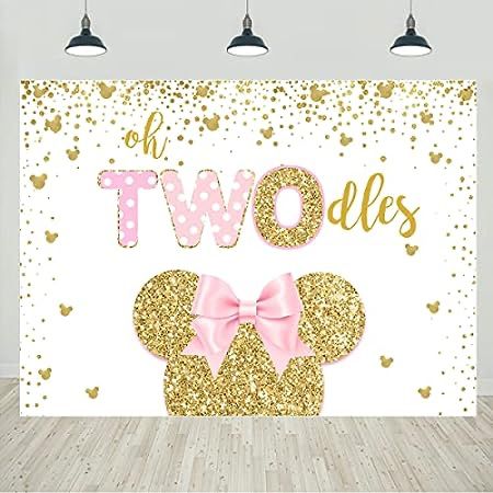 My Twodles Amazon Storefront Oh Twodles Backdrop, Oh Twodles Birthday Girl Decorations, Twoodles Birthday Party Girl, Oh Twodles Birthday Girl, 2nd Birthday Backdrop, 2nd Birthday Party Decorations, Cake Table Decor, Oh Twodles, Minnie Mouse Birthday Theme