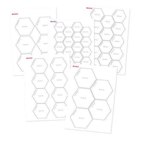 Hexie Template Free Pattern, Patchwork Hexagonal, Paper Piecing Templates, Paper Peicing Patterns, Hexie Quilts Patterns, Free Printable Paper, Free Paper Piecing Patterns, Hexagon Quilt Pattern, Quilting Methods