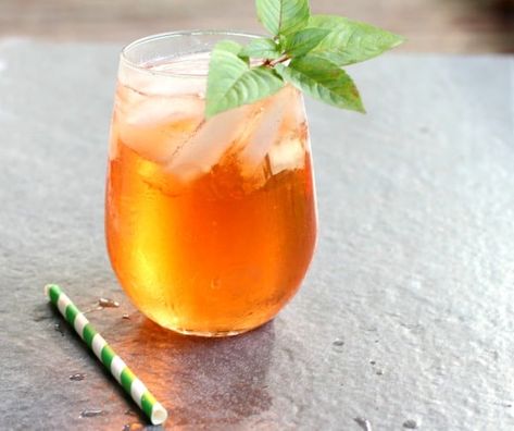 Peach Long Island Tea - Lowcarb-ology Peach Long Island Iced Tea, Steak And Baked Potato, Limeade Margarita, Long Island Iced Tea Recipe, Long Island Tea, Low Carb Cocktails, Keto Cocktails, Coffee With Alcohol, Low Carb Drinks