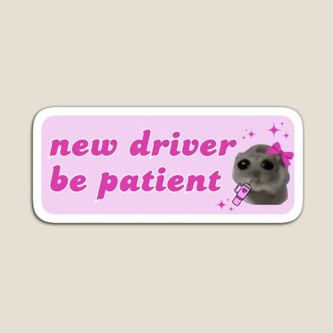 Quotes Car, Sticker Design Inspiration, New Driver, Funny Animal Photos, New Drivers, Very Funny Pictures, Be Patient, Just Lyrics, Pretty Wallpaper Iphone