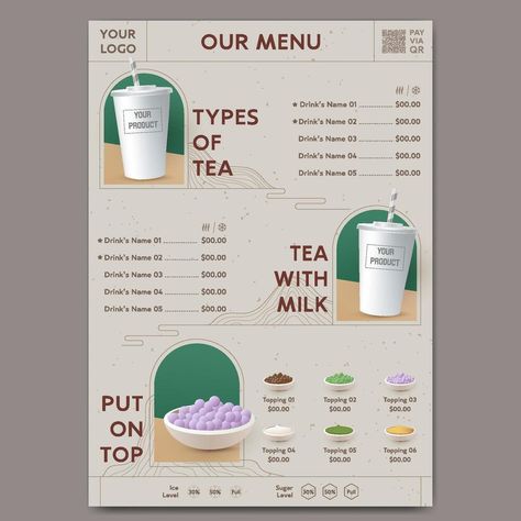 Beverage Menu Design, Drink Menu Design, Drink Menu, The Minimalist, Menu Design, Vector Art, Vector Free, Cafe, For Free