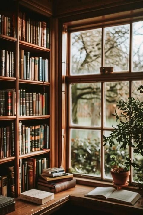 Creative Bookshelves Around Windows Ideas Bookshelf Next To Window, Bookshelves Over Window, Shelving In Front Of Windows, Bookshelves Around Windows, Shelves Above Windows, Bookshelves Around Window, Shelves Around Window, Sofa Scandinavian Style, Window Bench Seat