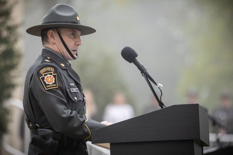 Pennsylvania State Police, Memorial Ceremony, State Trooper, Police Station, State Police, Law Enforcement, Pennsylvania, Riding Helmets, Photo Gallery