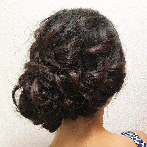 Side Updos, That Are in Trend: 40 Best Bun Hairstyles for 2021 Curly Side Bun, Side Bun Hairstyles, Side Updo, Side Bun, Side Swept Hairstyles, Braided Bun Hairstyles, Side Hairstyles, Up Dos For Medium Hair, Long Hair Wedding Styles