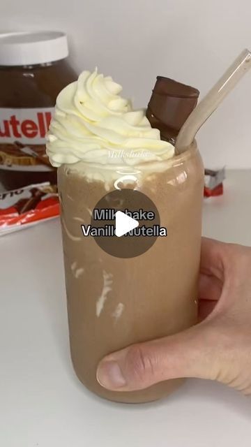 Foodgood_bysana on Instagram: "Milkshake vanille  Nutella   #recettefacile #recetterapide" How To Make Milkshakes At Home, Nutella Milkshake, Milkshake Recipe, Milkshake Recipes, May 11, Nutella, Smoothie, Ice Cream, Milk