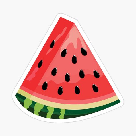 Fruit Stickers Printable, Fruits Stickers, Watermelon Printable, Watermelon Sticker, Sweet Sticker, Watermelon Illustration, Watermelon Wallpaper, Fruit Stickers, Summer Stickers