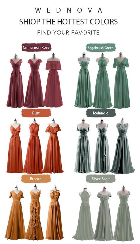 Bridesmaid Dresses Different Styles, Bridesmaid Dresses Colors, Ball Gown Cinderella, Dream Wedding Dresses Ball Gown Cinderella, Gown Cinderella, Dream Wedding Dresses Ball Gown, Rust Bridesmaid Dress, Bridesmaid Dresses Under 100, Sage Green Bridesmaid Dress