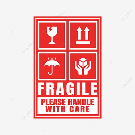 Handle With Care Logo, Logistics Stickers, Handle With Care Sticker, Sticker Png, Care Logo, Handle With Care, Picture Illustration, Psd Icon, Vector Png