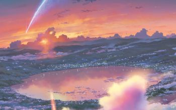 HD Wallpaper | Background ID:748076 Kimi No Na Wa Wallpaper, Your Name Wallpaper, Free Download Pictures, Your Name Anime, Kimi No Na Wa, Name Wallpaper, Anime Inspired, Anime Background, Anime Scenery