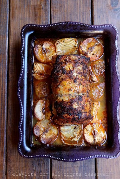 Cider Pork Roast, Stuffed Pork Loin Roast, Pork Roast Recipes Oven, Apple Cider Gravy, Pork Loin Oven, Apple Pork Loin, Pork Loin Recipes Oven, Cider Gravy, Baked Pork Loin