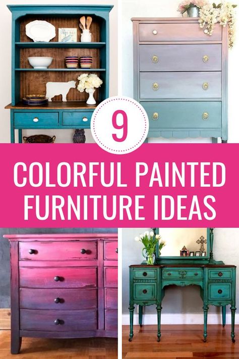 Painting Desk Ideas Diy, Desk Upcycle Ideas, Boho Painted Furniture, Furniture Top View, Cheap Furniture Makeover, Furniture Remodel, Painted Furniture Ideas, Black Painted Furniture, Diy Furniture Makeover Ideas