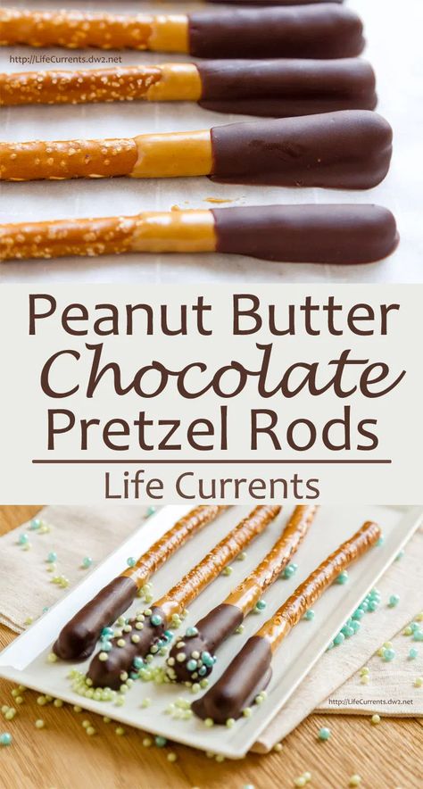 Tailgating Snacks, Diy Wedding Desserts, Recipes Peanut Butter, Chocolate Pretzel Rods, Dipped Pretzel Rods, Xmas Recipes, Hot Chocolate Fudge, Chocolate Covered Pretzel Rods, Chocolate Dipped Pretzels