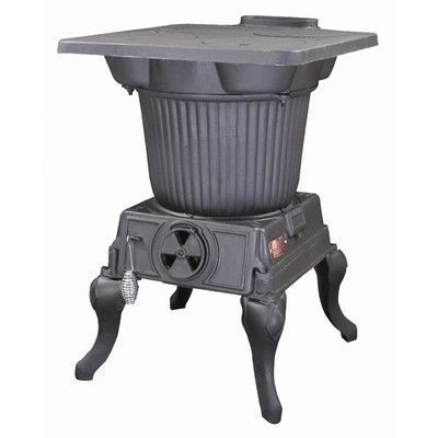 Vogelzang Rancher 1,000 sq. ft. Direct Vent Coal Stove Potbelly Stove, Us Stove Company, Coal Burning Stove, Mini Wood Stove, Camp Stoves, Stove Ideas, Wood Burning Fireplace Inserts, Wood Furnace, Stove Black