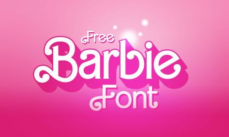 Free Barbie Font Barbie Poster Design, Barbie Writing, Barbie Classroom, Barbie Font, Barbie Graphic Design, Barbie Font Free, Barbie Font Canva, Barbie Font Letters, Barbie Letters Free Printable