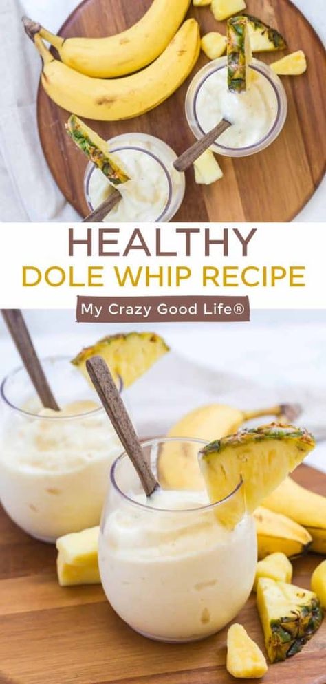 Healthy Dole Whip Recipe : My Crazy Good Life Dole Whip Recipe Healthy, Weight Watchers Dole Whip Recipe, How To Make Dole Whip, Dole Pineapple Whip Recipe, How To Make Dole Whip At Home, Dole Whip Popsicles, Dole Whip Disney Recipe, Pineapple Dole Whip Recipe, Disney Dole Whip Recipe