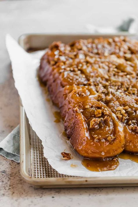 The Best Old-Fashioned Sticky Buns Recipe | Brown Eyed Baker Dessert Buns, Sticky Buns Recipe, Caramel Sticky Buns, Chelsea Buns, Bake Ideas, Brown Eyed Baker, Sticky Buns Recipes, Pecan Sticky Buns, Homemade Foods