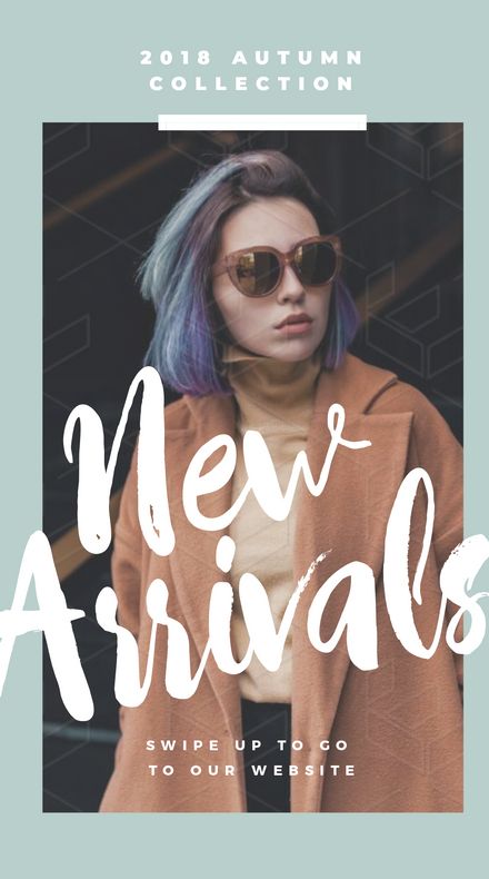 New Arrivals Fashion Collection Instagram Story Template New Collections Poster, Create Instagram Stories, Fashion Website Design, Instagram Story Ads, Logos Retro, Email Marketing Design Inspiration, Email Template Design, Fashion Poster Design, Email Marketing Design