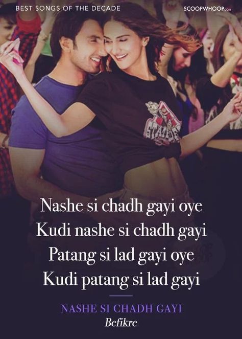 Nashe Si Chadh Gayi, Love Song Quotes, Song Quotes, Love Songs, Singing, Songs, Quotes, Movie Posters, Music