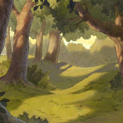 Disney Forest Background, Whimsical Forest Art, Cartoon Forest, Forest Cartoon, Disney Garden, Forest Drawing, Hundred Acre Woods, Forest Background, Forest Illustration