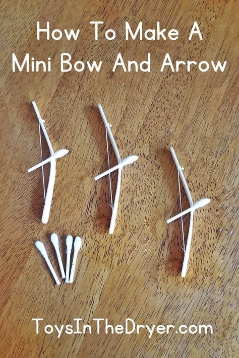 Ilp Shop Lessons, Arrow Crafts, Arrows Diy, Rainy Spring Day, Kids Bow And Arrow, Rainy Spring, Popsicle Crafts, Science Crafts, Mini Bow