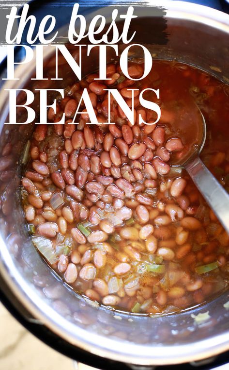 Pressure Cooker Mexican Beans, Pinto Beans Pressure Cooker, Pinto Beans In Pressure Cooker, Best Pot Of Beans, Pressure Cooker Pinto Beans Recipes, Pinto Beans Recipe Stovetop, Brown Beans Instant Pot, Crockpot Bean Recipes Slow Cooker, Vegetarian Pinto Beans