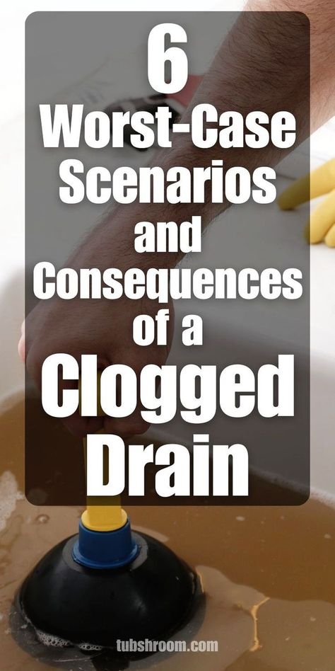 6 Worst Case Scenarios and Repercussions of a Clogged Drain: Discover the 6 worst case scenarios and repercussions of a clogged drain. Learn about potential issues like water damage, mold growth, foul odors, and plumbing system failures. Perfect for home maintenance, these tips highlight the importance of regular drain care and prevention. Save this for later for clog prevention, home maintenance tips, and understanding plumbing risks. Fix Leaky Faucet, Slow Drain, Home Maintenance Tips, Dripping Faucet, Clogged Drains, Clogged Toilet, Unclog Drain, Leaky Faucet, Pipe Repair