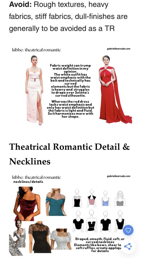 Hairstyles For Theatrical Romantic, Kibbe Color Season, Theatrical Romantic Fabrics, Theatrical Romantic Clothes, Theatrical Romantic Office Style, Romantic Silhouettes Fashion, Theatrical Romantic Nails, Soft Summer Theatrical Romantic, Theatrical Romantic Style Kibbe Modern