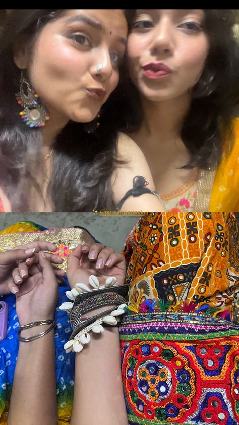 Story ideas ft navratri Navratri Story Ideas, Navratri Story, Traditional Aesthetic, Bff Poses, Ig Feed, Quick Outfits, Selfie Ideas Instagram, Selfie Ideas, Friend Photoshoot