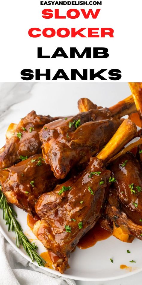 Lamb Shanks Slow Cooker Recipes, Best Lamb Shank Recipe Slow Cooker, Slow Cooker Lamb Shanks Crockpot, Crock Pot Lamb Shanks, Slow Cooked Lamb Shanks Slow Cooker, Slow Cook Lamb Shanks, Lamb Chops In Slow Cooker, Lamb Shanks Crockpot, Lamb Chops Slow Cooker Recipes