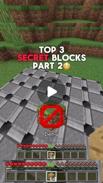 MB.35 on Instagram: "TOP 3 SECRET BLOCKS in Minecraft part 2😳 #minecraft #minecraftideas #minecrafttutorial #minecraftdaily #minecraftcommands" Fence Design Minecraft, Minecraft Code, Minecraft Secrets, Minecraft Commands, Minecraft Hacks, Minecraft Blocks, Minecraft Videos, Minecraft Tips, Minecraft Tutorial