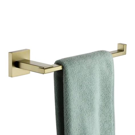 Modern 11" Wall Mounted Towel Bar Hand Towel Holders, Kitchen Cabinet Wall, Laundry Garage, Modern Towel Bars, Garage Bedroom, Cabinet Wall, Towel Holders, Hand Towel Holder, Accent Wall Bedroom