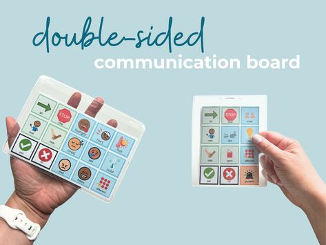 Lanyard Communication Board | Crisis Communication Card | Teacher Lanyard Visuals | AAC Board | Mini Core Board Aac Classroom Ideas, Diy Communication Board, Crisis Communication, Mini Core, Classroom Corner, Teacher Aide, Vinyl Board, Dream Classroom, Core Board