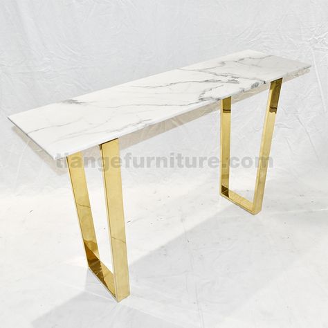 Meridian Cameron Console Table Console Table Gold, Stainless Steel Coffee Table, Marble Console Table, Furniture Manufacturing, Marble Console, Steel Coffee Table, Modern Hardware, China Furniture, Table Tv