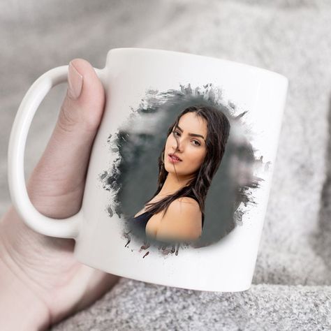 This sturdy mug is perfect for your morning coffee, afternoon tea, or whatever hot beverage you enjoy. It's glossy white and yields vivid prints that retain their quality when dish-washed and microwaved. Personalized Photo Mugs, Photo Cup, Mug Photo, Custom Photo Mugs, Text Gift, Personalised Gifts For Friends, Tea And Books, Photo Mug, Customised Mugs