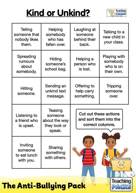 Anti Bully Activities, Anti Bully Activities For Kids, Rbt Activities, Behavior Activities, Elementary Counselor, Aba Materials, Anti Bully Quotes, Kindness Club, Protective Behaviours