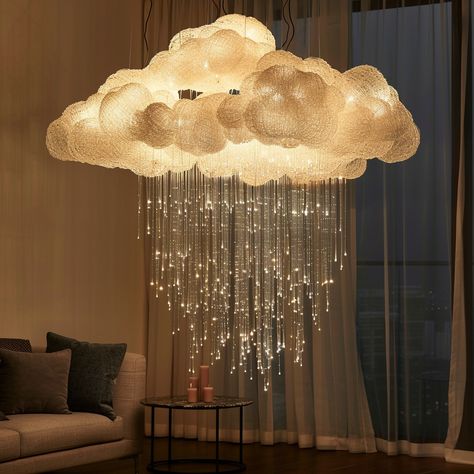 Enchanting Elegance: Rain Cloud Chandeliers Lighting Up Your Space Cloud Light Fixture, Cloud Ceiling Light, Cloud Lights Bedroom, Cloud Lampshade, Diy Cloud Light, Cloud Chandelier, Cloud Lantern, Rain Lamp, Eras Party