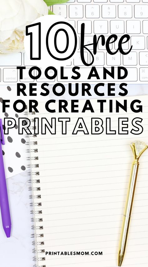 10 FREE tools and Resources for Creating Printables ipadplanner #digitalstudentplanner #plumpaperplanner #7daymealplanner📕 Things To Sell From Home, Free Plr Digital Products, How To Create Digital Products, Etsy Template Ideas, Digital Printables Ideas, Printable Ideas To Sell, Printables To Sell On Etsy, Sell Printables, Creating Digital Products