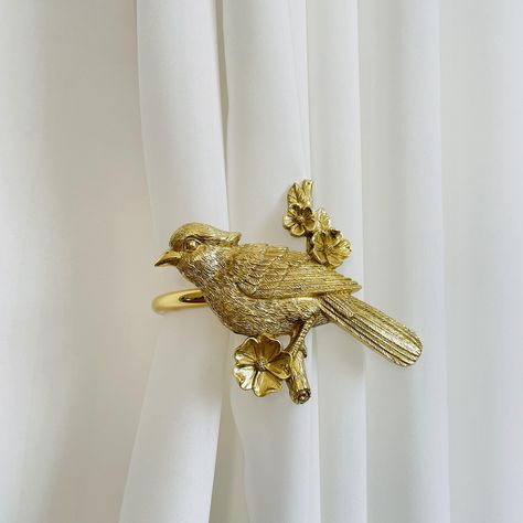 Our exquisite Handmade Solid Brass Curtain Holdback, a stunning and functional accessory that adds a touch of elegance to your curtains. Each holdback is meticulously crafted using the lost wax casting technique, resulting in a truly unique and high-quality piece Our curtain holdback is expertly handmade by skilled artisans who build a mold around a sacrificial wax model. After the mold investment is set, the wax is melted out and forms a cavity where the metal or glass flows in. The lost wax casting technique ensures intricate details and a smooth finish, showcasing the beauty and craftsmanship of the brass. The handmade nature of these curtain holdbacks means that each piece may have slight variations, making it truly one-of-a-kind. The attention to detail and quality craftsmanship ensur Drapery Holdbacks, Curtain Holdbacks, Investment Casting, Nursery Room Design, Curtains Holdbacks, Nursery Room Inspiration, Pinterest Room Decor, Curtain Hardware, Curtain Ties