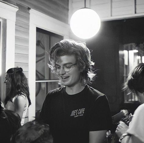 Joe Keery, A Man, Black And White, White, Black