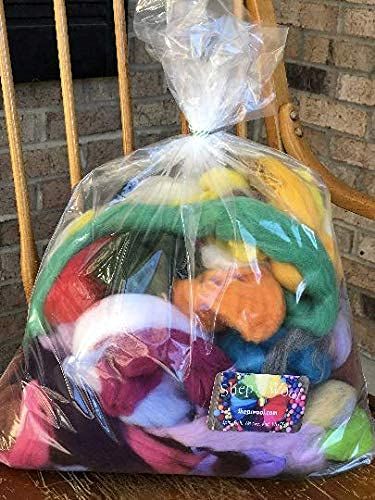 PRICES MAY VARY. 12 oz Sampler Bag Full of Mixed Color Merino Wool for All Arts and Crafts Create Multi Color Wool Yarn by Making Rolags or Spinning Your Own Blends Wet Felt or Needle Felt into Dolls, Cretures, Any Wool Felting Project! Make Wool Dryer Balls that are Colorful Make Wool Covered Soap that are Beautiful and Exfoliating Spinning Felting Wool Fiber-Mixed Merino Top and Roving Bag- 12 oz You will receive a mixed bag of primarily Merino Wool fiber. Contains multiple color hues and shad Roving Wool, Spinning Wool, Wool Felting, Felting Wool, Sheep Farm, Wool Roving, Wet Felting, Color Samples, Felting Projects