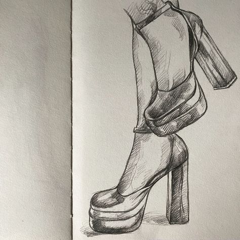 Shoe sketch. . . . #FashionIllustration #ShoeArt #Sketching #ArtisticFootwear #HighHeels #FashionDesign #Drawing #ArtOfShoes #CreativeSketch #Illustration #DesignInspiration #PencilDrawing #ShoeDesign #FashionSketch #ArtisticExpression Shoes Heels Drawing, How To Draw High Heels, High Heels Sketch, Heel Sketch, High Heel Drawing, High Heels Drawing, Heels Sketch, Heel Drawing, Heels Illustration