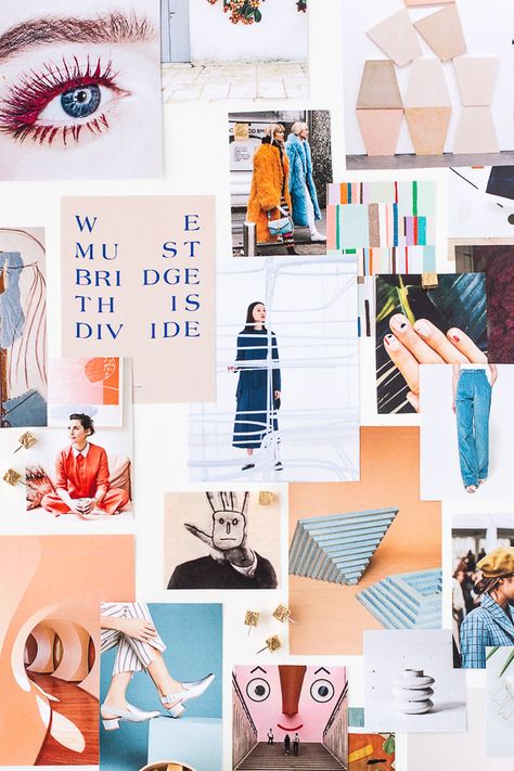 Style guide inspiration. Make a physical mood board to bring your Pinterest boards to life. #moodboard #styleguide #inspo Mood Board Examples, Moodboard Inspo, Digital Vision Board, Gold Diy, Mood Board Inspiration, Art Diary, Student Project, Inspo Board, Art Prompts