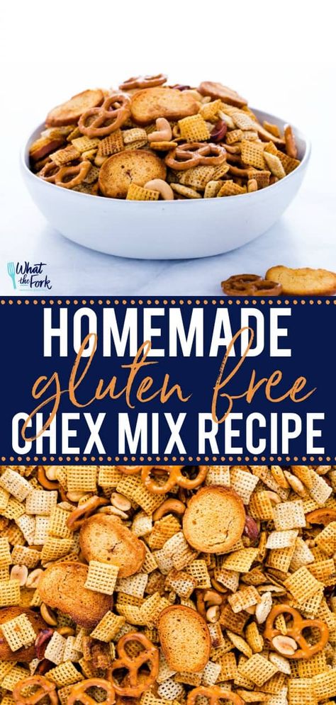 Gluten Free Chex Mix Recipes, Homemade Chex Mix Recipe, Gluten Free Chex, Gluten Free Snacks Recipes, Homemade Chex Mix, Gluten Free Snack, Chex Mix Recipe, Patisserie Sans Gluten, Dessert Sans Gluten