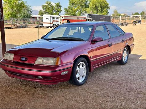 Happy Leap Day! The first-generation Ford Taurus SHO was built and sold for the 1989 through 1991 model years. It paired an 8500 rpm Yamaha engineered V6 with a 5-speed MTX-IV manual gearbox mounted to the front wheels.  Somehow it was able to compete with the best sport sedans from Mercedes-Benz and BMW while putting power to the front tires, but you'll have to drive one to understand. #Murica #Ford #LeapDay #SHO Ford Taurus Sho, Best Sport, Leap Day, Yamaha Motor, Ford Taurus, Sports Sedan, Performance Cars, Colorful Interiors, Mazda