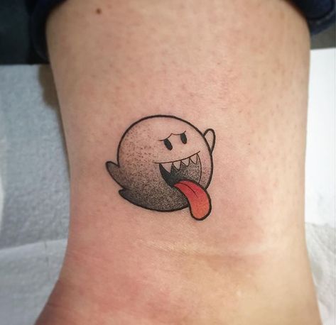 Super Mario Tattoo, Nintendo Tattoo, Pikachu Tattoo, Mario Tattoo, Couple Tattoos Unique, Ghost Tattoo, Clever Tattoos, Scary Tattoos, Pokemon Tattoo