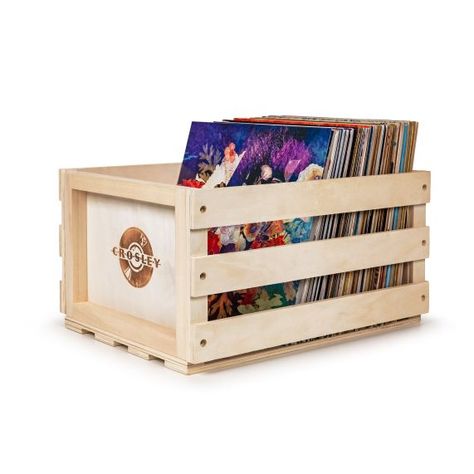 RECORD STORAGE CRATE | Crosley Radio Magazine Storage Boxes, Vinyl Record Crate, Lp Record Storage, Crate Digging, Record Crate, Record Shelf, Storage Crate, Vinyl Record Storage, Record Storage