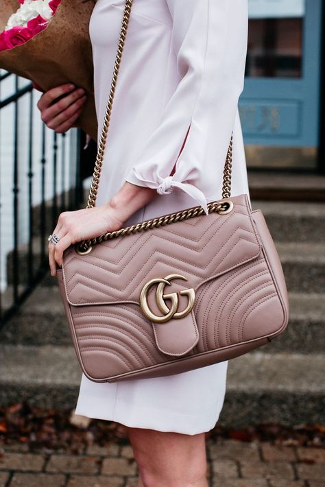 Gucci GG Marmont Shoulder Bag Sale! Up to 75% OFF! Shop at Stylizio for women's and men's designer handbags, luxury sunglasses, watches, jewelry, purses, wallets, clothes, underwear Gucci Marmont Bag, Gucci Marmont, Bag Sewing, Lv Bags, Quality Handbags, Valentine's Day Outfit, Pink Purse, Gucci Handbags, Gucci Bags