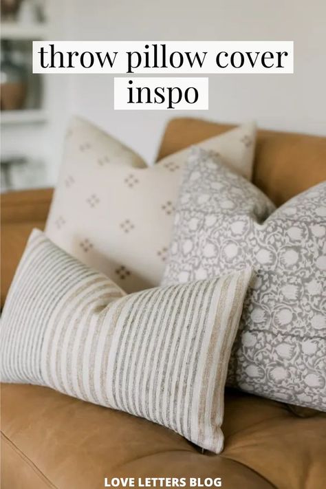 Get some decorative pillow inspiration with these 21 gorgeous Etsy throw pillow covers. Moody Color Palette, Neutral Pillow Covers, Neutral Throw, Neutral Pillow, Block Print Pillow, Neutral Throw Pillows, Pillow Combos, Neutral Print, Pillow Inspiration